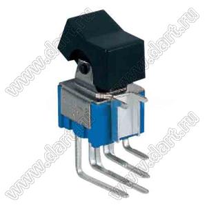 RLS-213-A4T переключатель клавишный; ON-OFF-(ON); DPDT; 6P