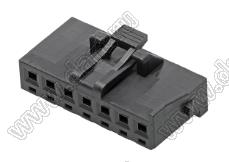 MOLEX L1NK2.50™ 2078410007 корпус однорядной розетки на кабель, цвет черный; 7-конт.