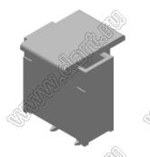 MOLEX Milli-Grid™ 1510621502 вилка SMD однорядная вертикальная с монтажной крышкой, цвет черный; 2-конт.