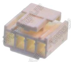 MOLEX Mini-Lock™ 511630400 корпус однорядной розетки на кабель, цвет натуральный; 4-конт.