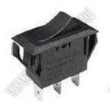 RL1-512-C-0-BK/BK-P2-G переключатель клавишный; ON-ON; 3P; SPDT; 16A 250VAC; черный; черный