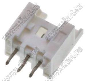 MOLEX Mini-SPOX™ 533750330 вилка однорядная для монтажа в отверстия, цвет натуральный; 3-конт.