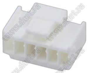 MOLEX Mini-Lock™ 511630600 корпус однорядной розетки на кабель, цвет натуральный; 6-конт.