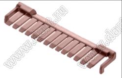 MOLEX MicroClasp™ 5006381407 фиксатор положения терминалов, цвет коричневый; 14-конт.