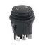 RL3-5(X)P-23-H-6-BK/BK-P4 переключатель клавишный; ON-OFF-ON; 6P; DPDT; 12A 250VAC; черный; черный; маркировка I O II