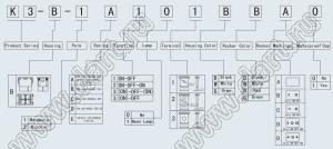 K3-B переключатель клавишный; 20A 250VAC / 25A 250VAC / 30A 250VAC