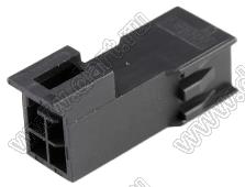 MOLEX Nano-Fit™ 201444-1104 корпус вилки двухрядной на кабель; шаг 2,50мм; P 2,50мм; 4-конт.