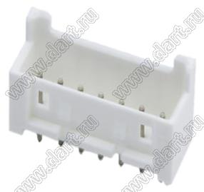 MOLEX Mini-Lock™ 533750710 вилка однорядная для монтажа в отверстия, цвет натуральный; 7-конт.