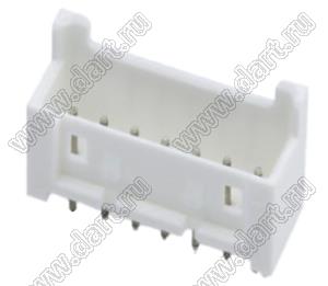 MOLEX Mini-SPOX™ 533750710 вилка однорядная для монтажа в отверстия, цвет натуральный; 7-конт.