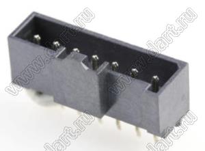 MOLEX L1NK2.50™ 2078430007 вилка однорядная прямая P=3.5мм для выводного монтажа, цвет черный; 7-конт.