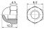 BLCNP-5B гайка колпачковая; M5; нейлон-66