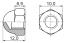 BLCNP-6B гайка колпачковая; M6; нейлон-66