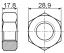 PN-20 гайка; M20; поликарбонат