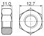 PN-12 гайка; M12; поликарбонат