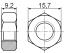 PN-10 гайка; M10; поликарбонат