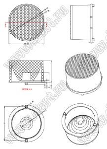 ILENS1-S19-40-NH линза для светодиода; D18,55*11,9мм; 40°; PMMA