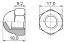 BLCNP-10B гайка колпачковая; M10; нейлон-66