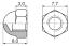 BLCNP-4B гайка колпачковая; M4; нейлон-66