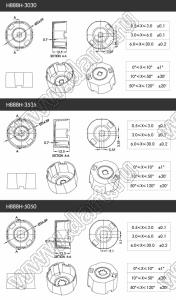 ILENS888-S23-M60-H линза для светодиода; D23,9*12,5мм; 60°; PMMA