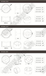 ILENS705-S13-FR1560-H линза для светодиода; D12,80*7,5/8,4мм; 15*60°; PMMA