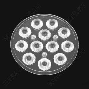 ILENS232-S50-24-12H1-NH линза для светодиода; D50*7мм; 24°; PMMA