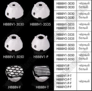 ILENS888-S23-B30-H линза для светодиода; D23,9*12,5мм; 30°; PMMA