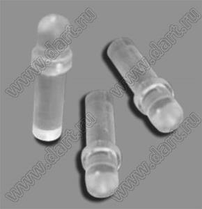 BLYLY3-10 1,3; A=4,1мм; B=3мм; C=2,9мм; D=10мм; E=4мм; поликарбонат; прозрачный