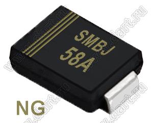 SMBJ58A (SMB/DO-214AA) диод защитный SMD однополярный