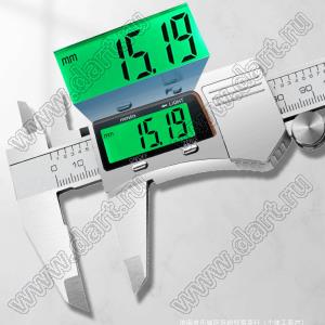 Caliper-150 штангенциркуль цифровой 150 мм с металлической крышкой батарейного отсека