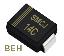 SMCJ14C (SMC/DO-214AB) диод защитный SMD биполярный; Vrwm=14В; Ipp=116,2А; 3000Вт