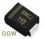 SMCJ110 (SMC/DO-214AB) диод защитный SMD однополярный; Vrwm=110В; Ipp=15,4А; 3000Вт