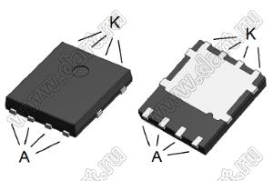 STTH30R02DJF-TR (PowerFLAT) диод выпрямительный сверхбыстродействующий; V RRM=200В; IO@T=30А; Tраб. -40…+175°C