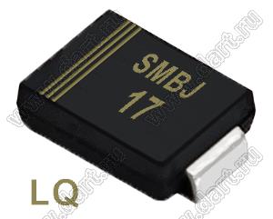 SMBJ17 (SMB/DO-214AA) диод защитный SMD однополярный