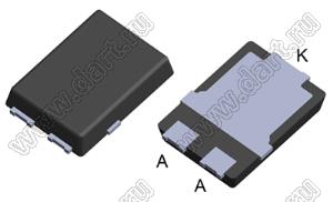 STPS5S100SFY (TO-277A) диод Шоттки автомобильный; V RRM=100В; IO@T=5А; Tраб. -40…+175°C
