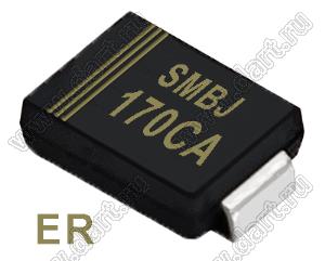 SMBJ170CA (SMB/DO-214AA) диод защитный SMD биполярный