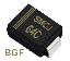 SMCJ64C (SMC/DO-214AB) диод защитный SMD биполярный; Vrwm=64,00В; Ipp=13,2А; 1500Вт