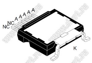 STTH30RQ06L2Y-TR (HU3PAK) диод сверхбыстродействующий автомобильный; V RRM=600В; IO@T=30А; Tраб. -40…+175°C