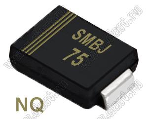 SMBJ75 (SMB/DO-214AA) диод защитный SMD однополярный