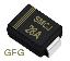 SMCJ28A (SMC/DO-214AB) диод защитный SMD однополярный; Vrwm=28,00В; Ipp=33,0А; 1500Вт