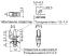 ULCB-12 фиксатор платы с двумя защелками; A=12,7мм; dп=4,0мм; s=1,6...1,8мм; d отв.=4,8мм; t=0,5...2,0мм; нейлон-66 (UL); натуральный