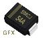 SMCJ54A (SMC/DO-214AB) диод защитный SMD однополярный; Vrwm=54,00В; Ipp=17,2А; 1500Вт
