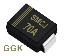 SMCJ70A (SMC/DO-214AB) диод защитный SMD однополярный; Vrwm=70,00В; Ipp=13,3А; 1500Вт