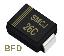 SMCJ26C (SMC/DO-214AB) диод защитный SMD биполярный; Vrwm=26,00В; Ipp=32,2А; 1500Вт
