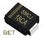 SMCJ18CA (SMC/DO-214AB) диод защитный SMD биполярный; Vrwm=18В; Ipp=102,8А; 3000Вт