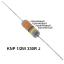 KNP 1/2W 330R J резистор проволочный; R=330(Ом); 5%; P=1/2Вт