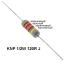 KNP 1/2W 120R J резистор проволочный; R=120(Ом); 5%; P=1/2Вт
