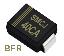 SMCJ40CA (SMC/DO-214AB) диод защитный SMD биполярный; Vrwm=40,00В; Ipp=23,2А; 1500Вт