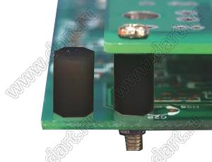 HTP-413B cтойка шестигранная с внутренними резьбами; M4; L=13,0мм; нейлон-66; цвет черный