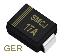 SMCJ17A (SMC/DO-214AB) диод защитный SMD однополярный; Vrwm=17В; Ipp=106,6А; 3000Вт