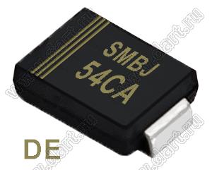 SMBJ54CA (SMB/DO-214AA) диод защитный SMD биполярный